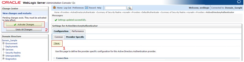 Weblogic Active Directory Integration 10